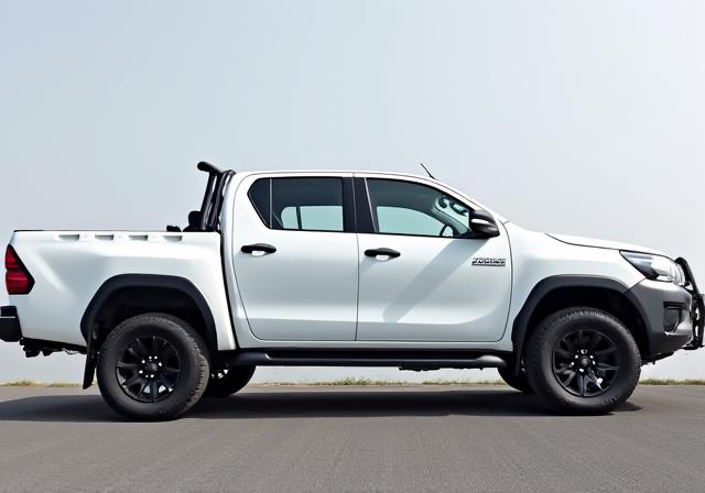 A standard stock Toyota Hilux before modification