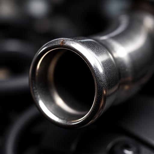 Close-up of a polished performance exhaust tip